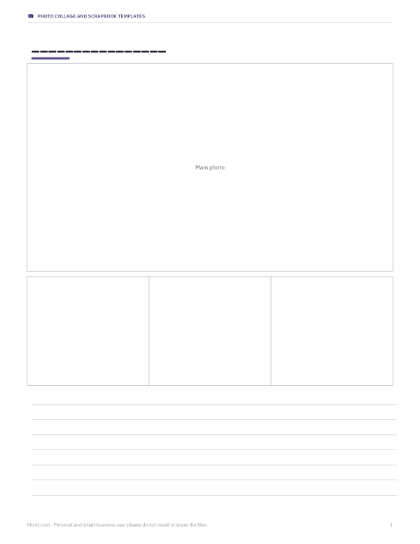 Preview of Photo Collage Template Feature Page